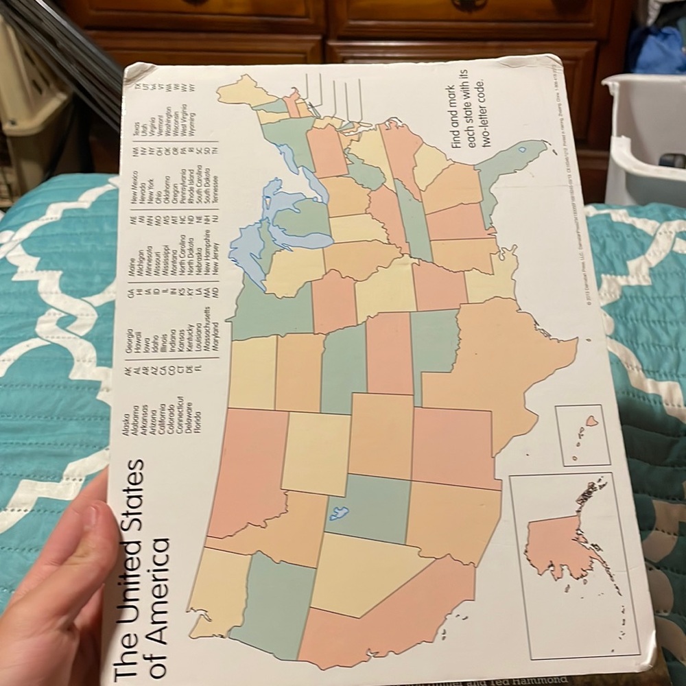 Map and book